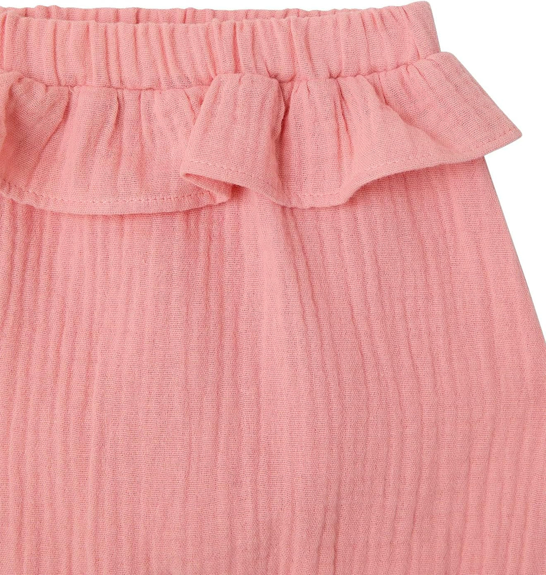Vertbaudet Baby-Set mit Volants: Bluse & Haremshose, Musselin ROSE 80, ROSE 80