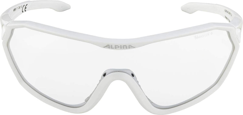 ALPINA S-WAY V - Selbsttönende, Bruchfeste & Beschlagfreie Sport- & Fahrradbrille Mit 100% UV-Schutz