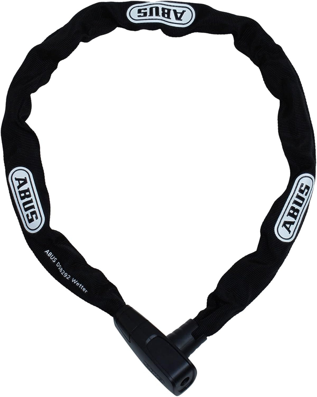 ABUS Unisex – Erwachsene 6800/85 BK 2.0 Kettenschlösser 85 cm Schwarz, 85 cm Schwarz