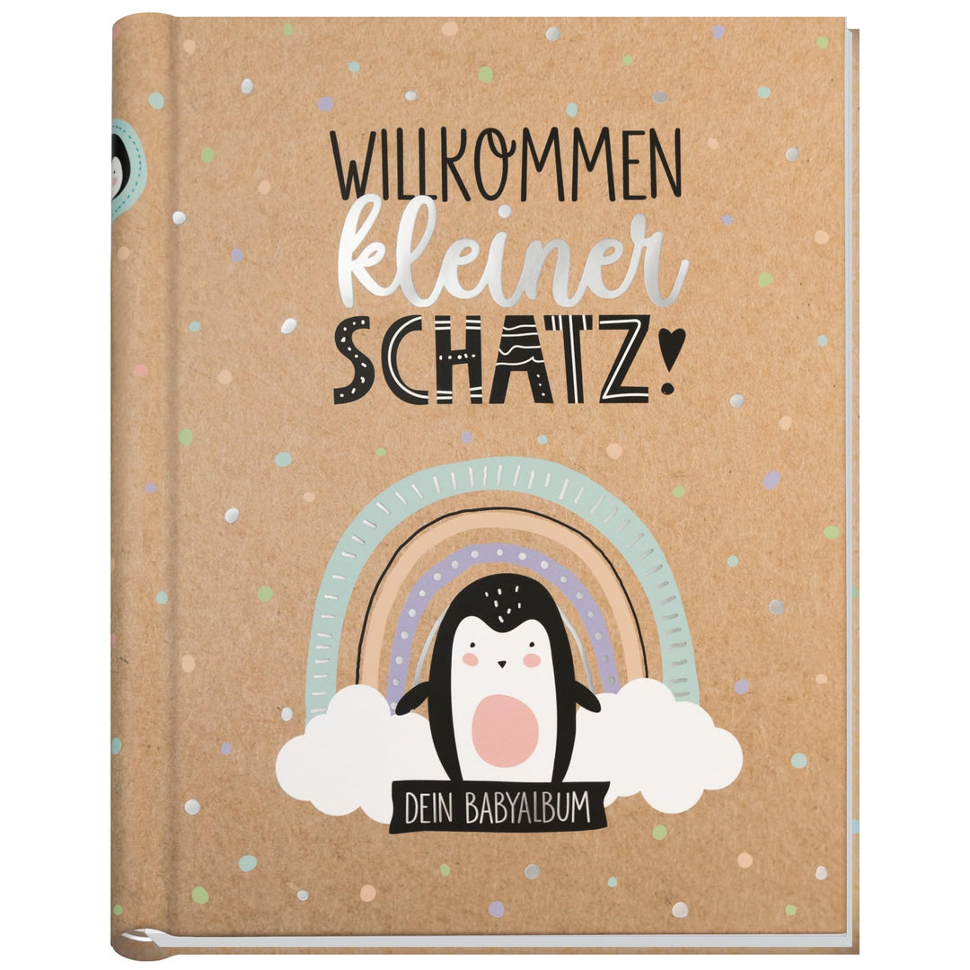 Babyalbum [Happy Pingu] Baby-Tagebuch für Schwangerschaft und das erste Jahr | Erinnerungsalbum zur