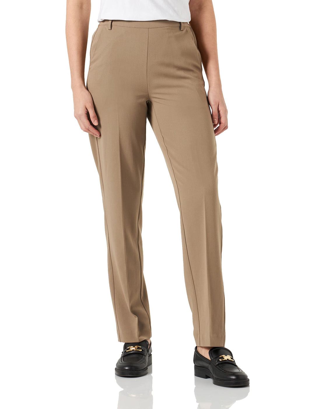 KAFFE Damen Kasakura Hw Pants Hose 38 Fallen Rock, 38 Fallen Rock