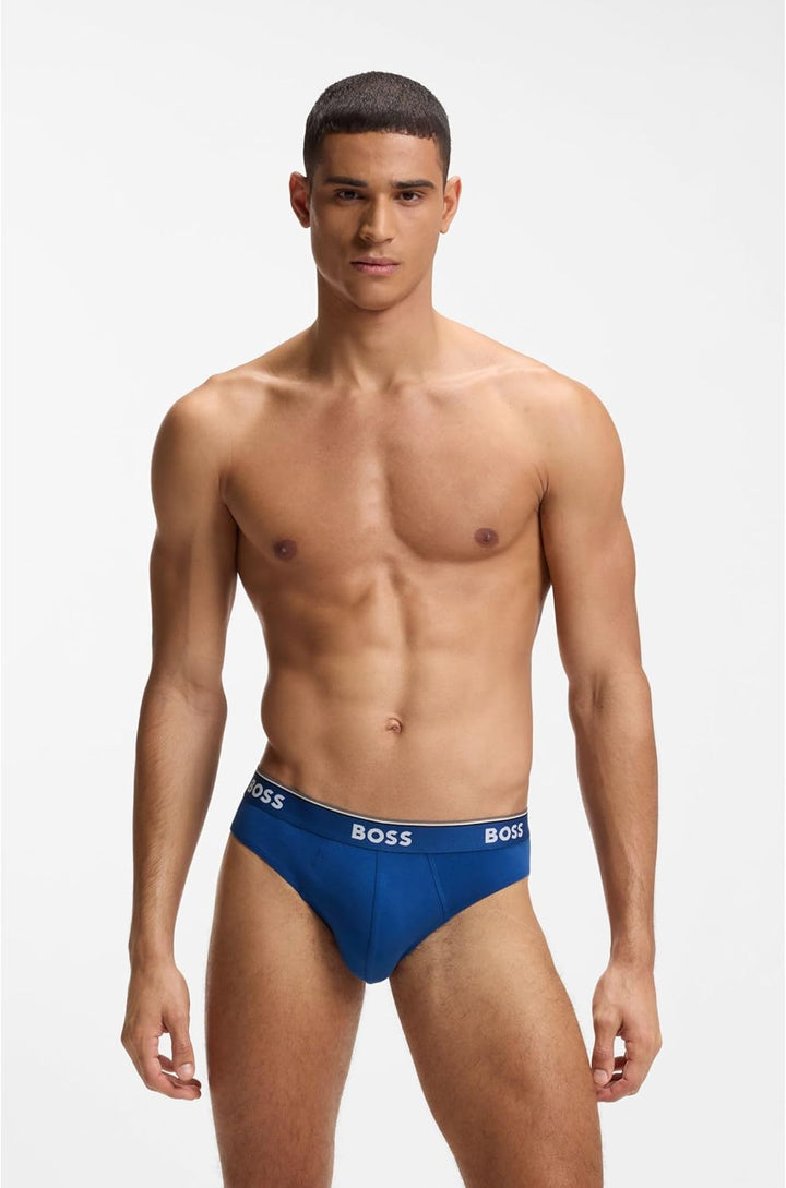 BOSS Herren Power Slips Briefs Unterhosen Cotton Stretch 3er Pack Set: Slips+Boxershorts XL New - Op