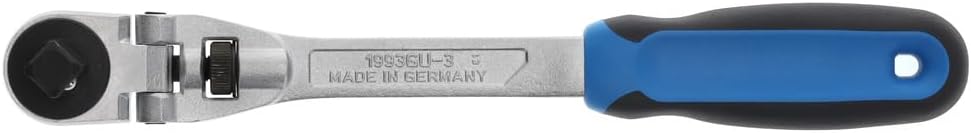 GEDORE Gelenk-Umschaltknarre, für 1/2 Zoll, 12,5 mm Antrieb, Schwenkkopf 180degree, 5degree Rückschw