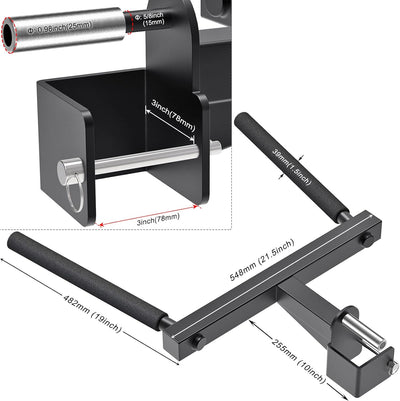 Kipika Y-förmige Dip-Stange für Verschiedene Power Cage-Grössen mit 2,5 cm Loch – Dip Bar Aufsätze f