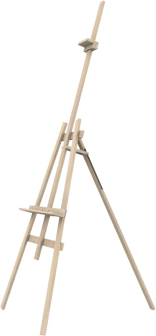 Staffelei holz gross 145 cm Leinwand Ständer Staffeleien für Maler aus Buchenholz höhenverstellbar f