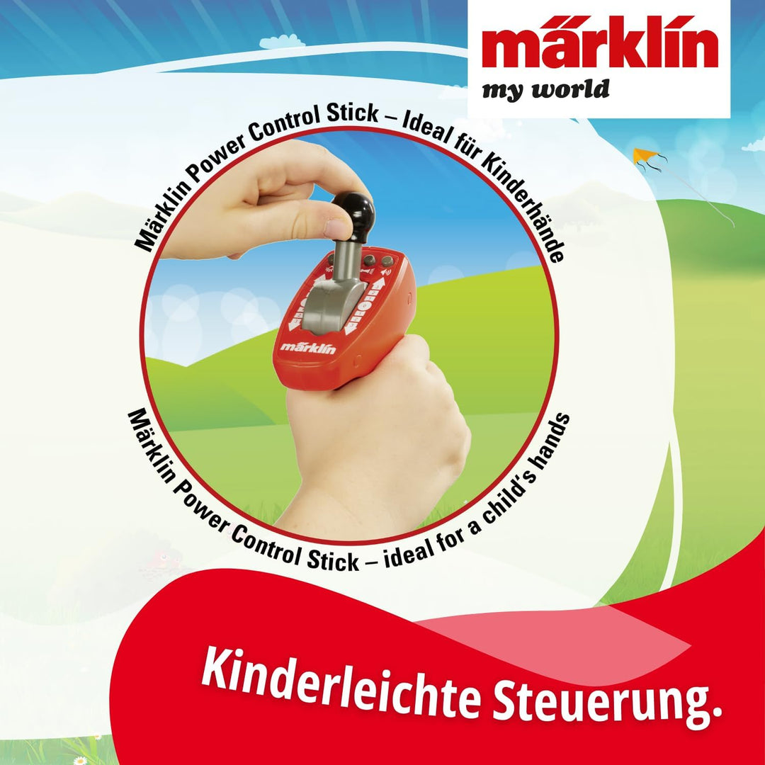 Märklin My World - 29347 Startpackung Autotransport – Lokomotive mit Waggons & Autos – Licht, Sound,