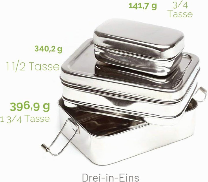ECOlunchbox Brotdose Three in One regular, regular