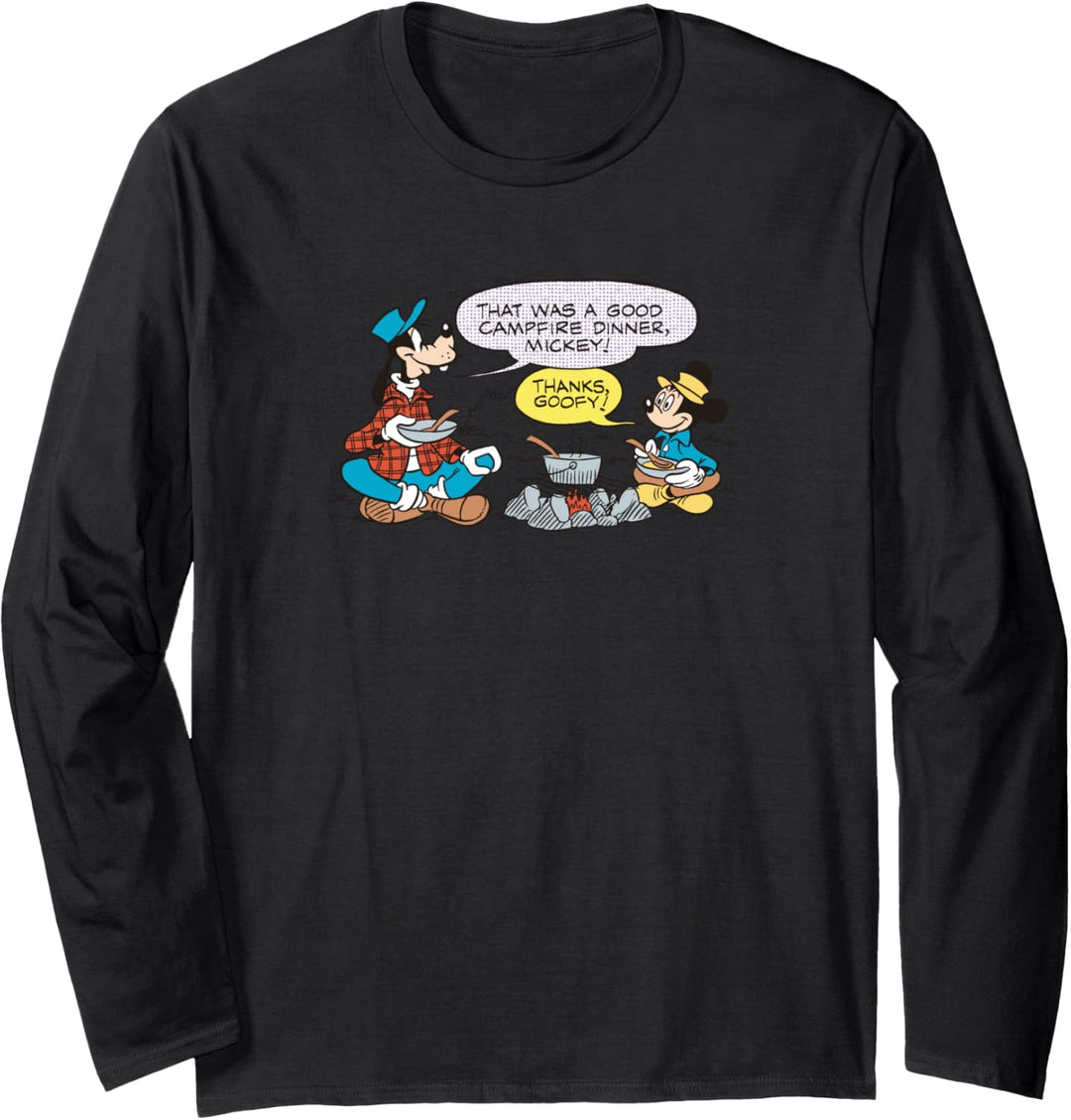Disney Mickey Mouse Campfire Mickey & Goofy Langarmshirt