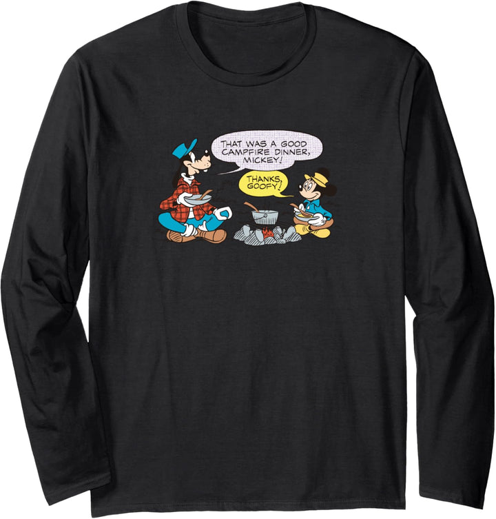 Disney Mickey Mouse Campfire Mickey & Goofy Langarmshirt