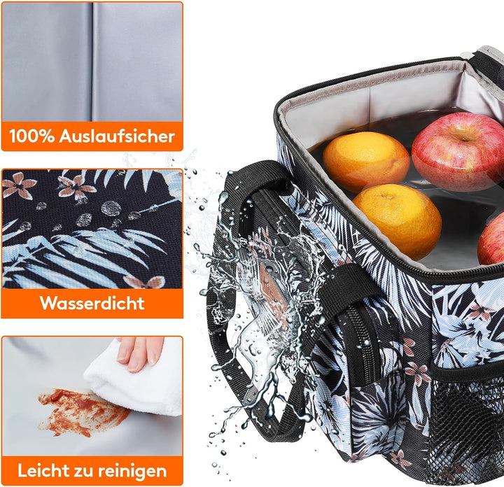 Lifewit Kleine Kühltasche, 8,5,Isolierte Lunchbag,Faltbare Lunch-Tasche, tragbare Brotdose für Herre