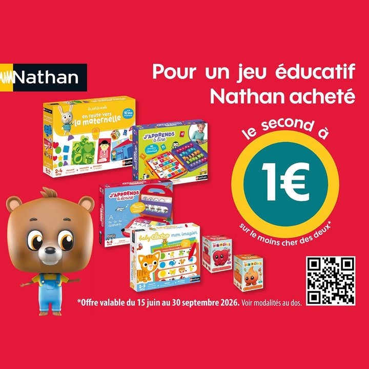 Nathan Diset A1504195 Vorschul-Lernspiel En Route Vers La Maternelle (französische Ausgabe)