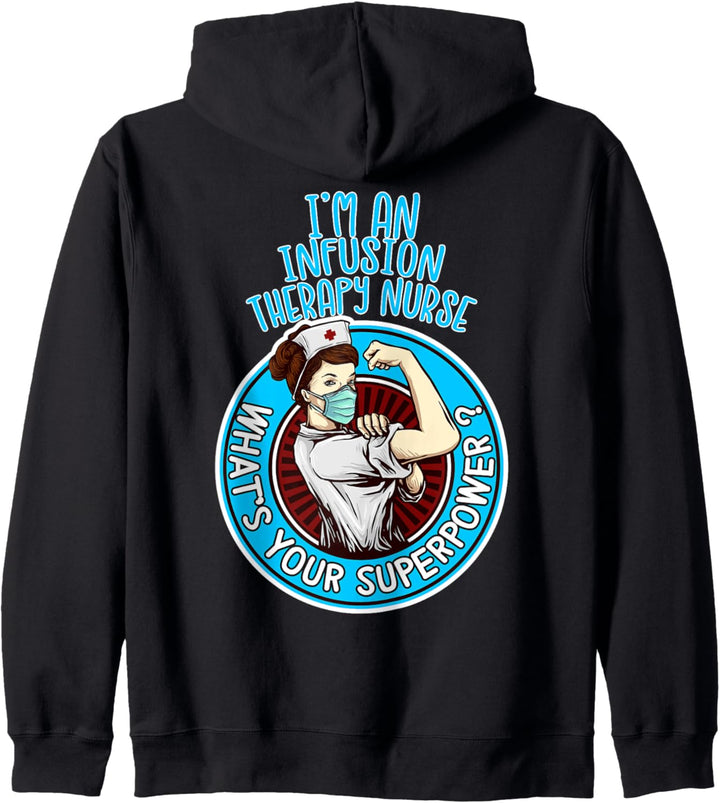 Infusionstherapie Krankenschwester Shirt für Frauen Kapuzenjacke