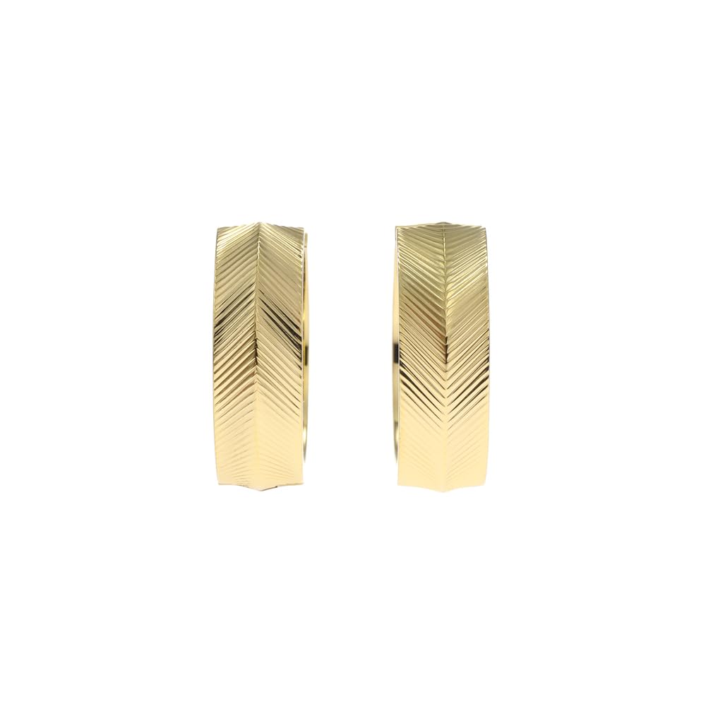 Fossil Damen-Ohrringe, Goldfarbene Edelstahl-Ohrringe, Goldfarbe