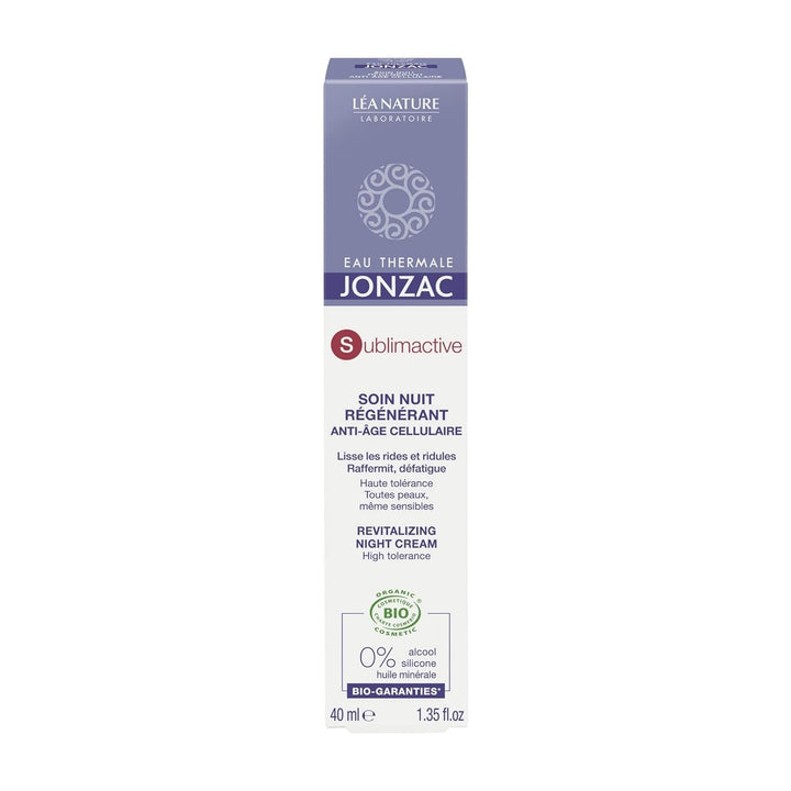 Eau Thermale Jonzac Organic Cosmetic Sublimactive Cellular Anti-Aging Nachtcreme, 40 ml