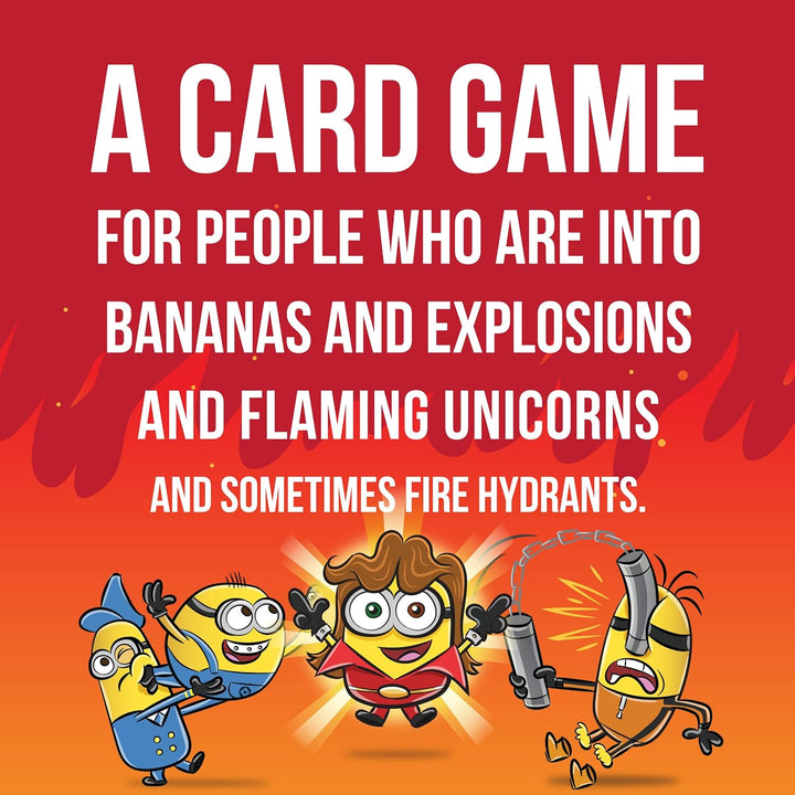 Exploding Kittens - 2-5 Players - Ages 7+ - 15 Minutes to Play - Minions Themed High Stakes Card Gam
