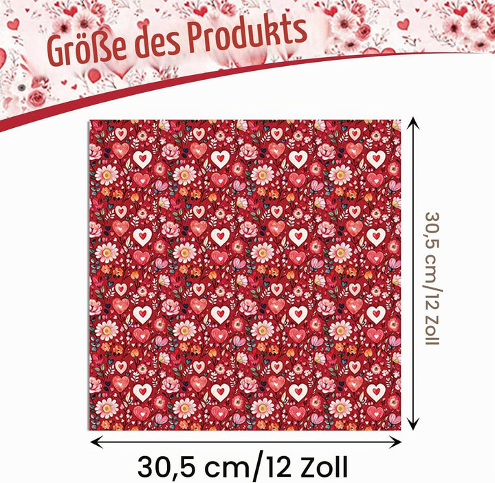Scrapbook Papier 24 Blatt, 30,5 x 30,5 cm, Doppelseitiges Muster Papier, Elegant Blumenmuster Dekorp