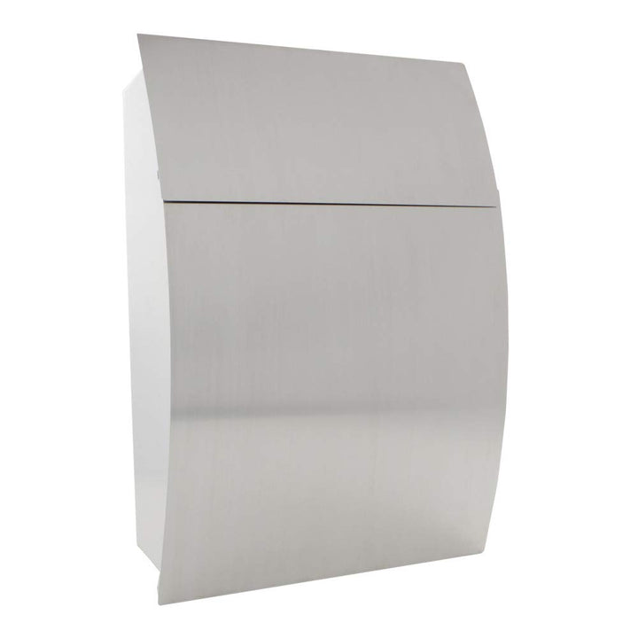 Profirst Mail PM 130 Briefkasten Zylinderschloss 2 Schlüssel Edelstahl HxBxT 445x320x105 mm Wandbrie