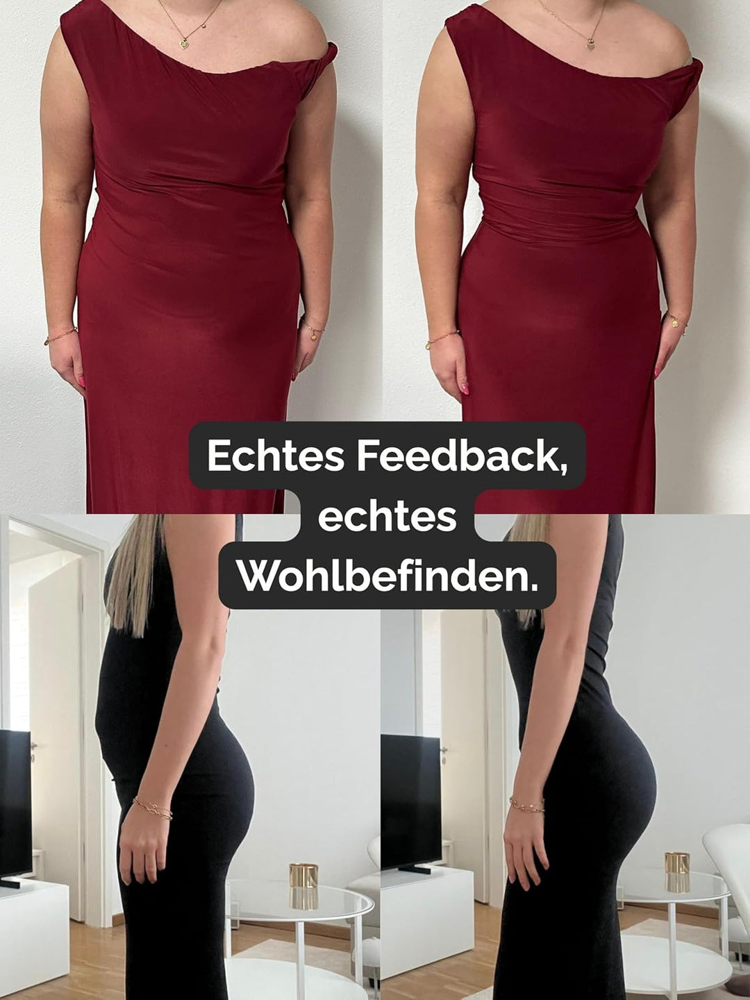TONEST Shapewear Damen - Bauchweg Shaping-Miederhose - Mid Waist - extra stark-formend - Kompression