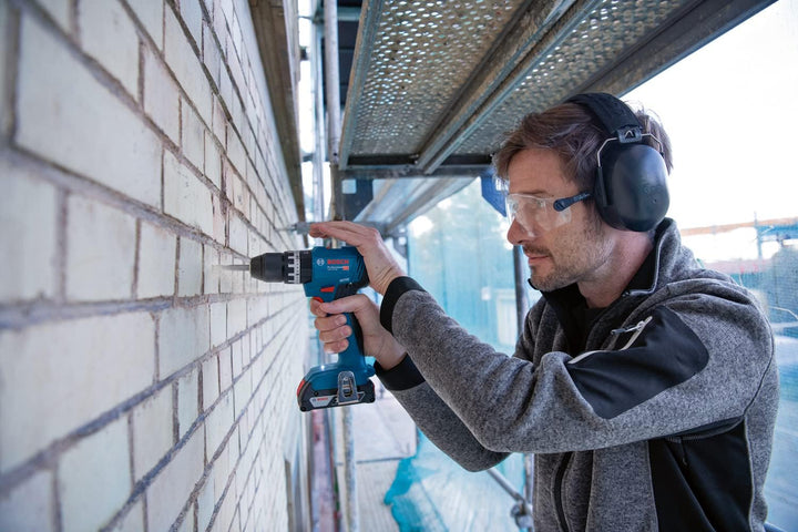 Bosch Professional 18V System Akku Schlagbohrschrauber GSB 18V-45 (Drehzahl 1.900 min⁻¹, inkl. 2x 3.