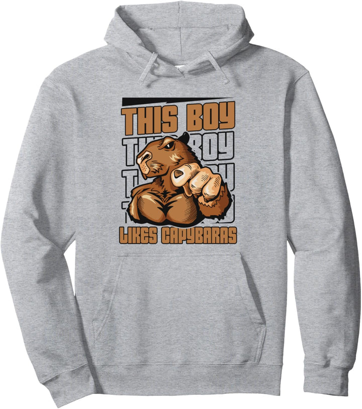 Dieser Junge mag Capybaras Carpincho Water Hog Lover Capybara Pullover Hoodie