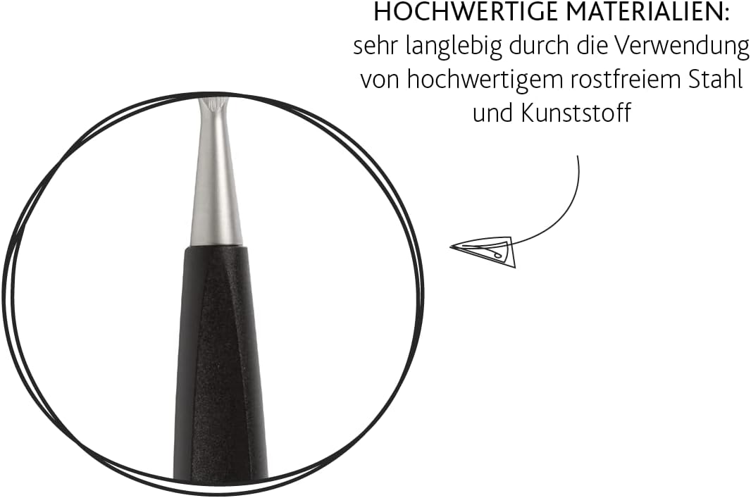 Boska Weichkäsehobel Milano+ / speziell für jungen Käse/Holz/Edelstahl/Schwarz / 180 x 75 x 15 mm Ku