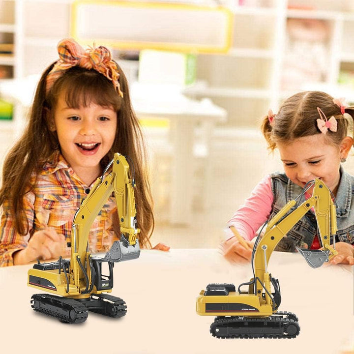 VGEBY1 Kettenbagger, Legierung Baufahrzeug Modelle Spielzeug 1:50 Mini Car Engineering Bagger Fahrze