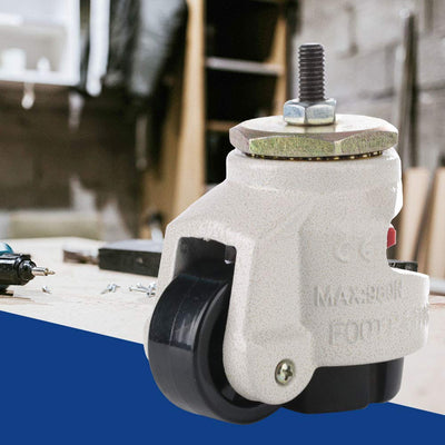 4 Stück Maschinen-Nivellierrolle Eujgoov Industrielle Nivellierfüsse Räder Schwerlast-Nivellierungsr