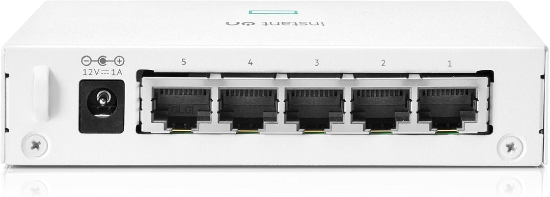 Aruba Instant On 1430 5-Port Gb Unmanaged Layer-2-Ethernet-Switch | 5x 1G | Lüfterlos | EU-Kabel (R8