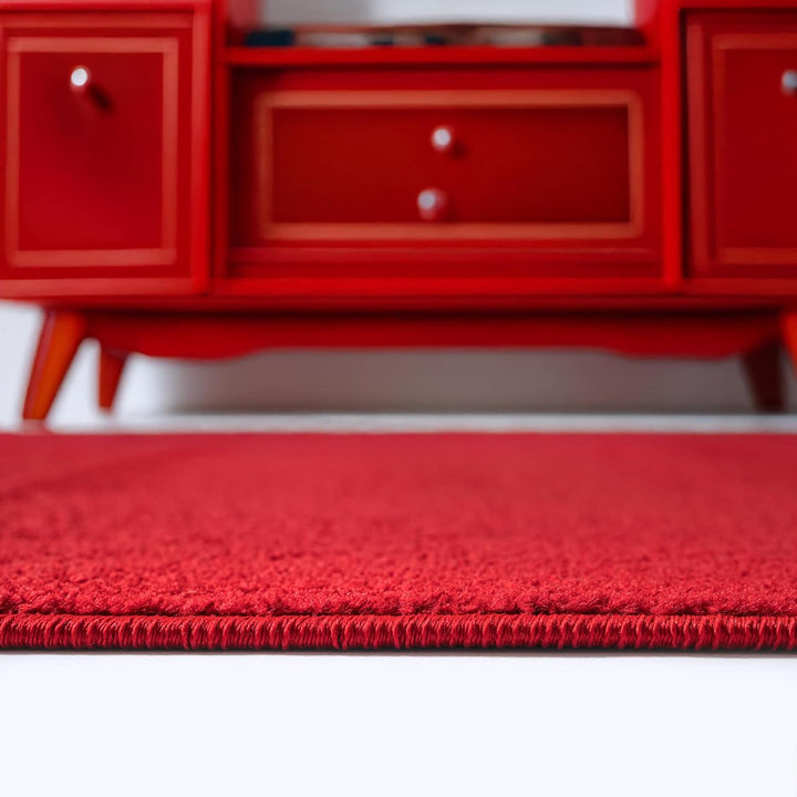 SANAT Kurzflor Teppich Wohnzimmer - Uni Modern Teppiche fürs Schlafzimmer, Arbeitszimmer, Büro, Flur