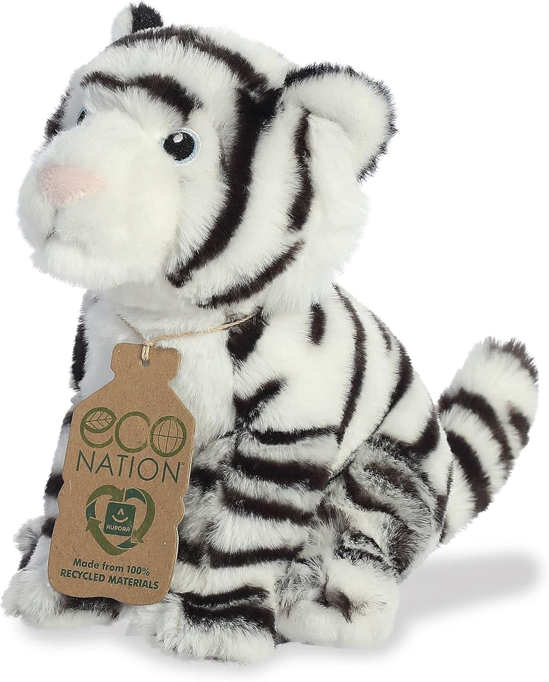Aurora - Eco Nation - 9" White Tiger Weisser Tiger 1 EA, Weisser Tiger 1 EA