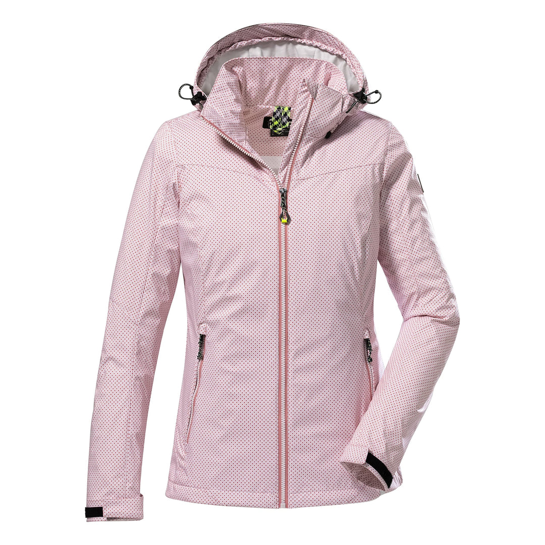 Killtec Damen Kos 103 Wmn Sftshll Jckt Softshelljacke/Outdoorjacke mit abzippbarer Kapuze 46 rosenho