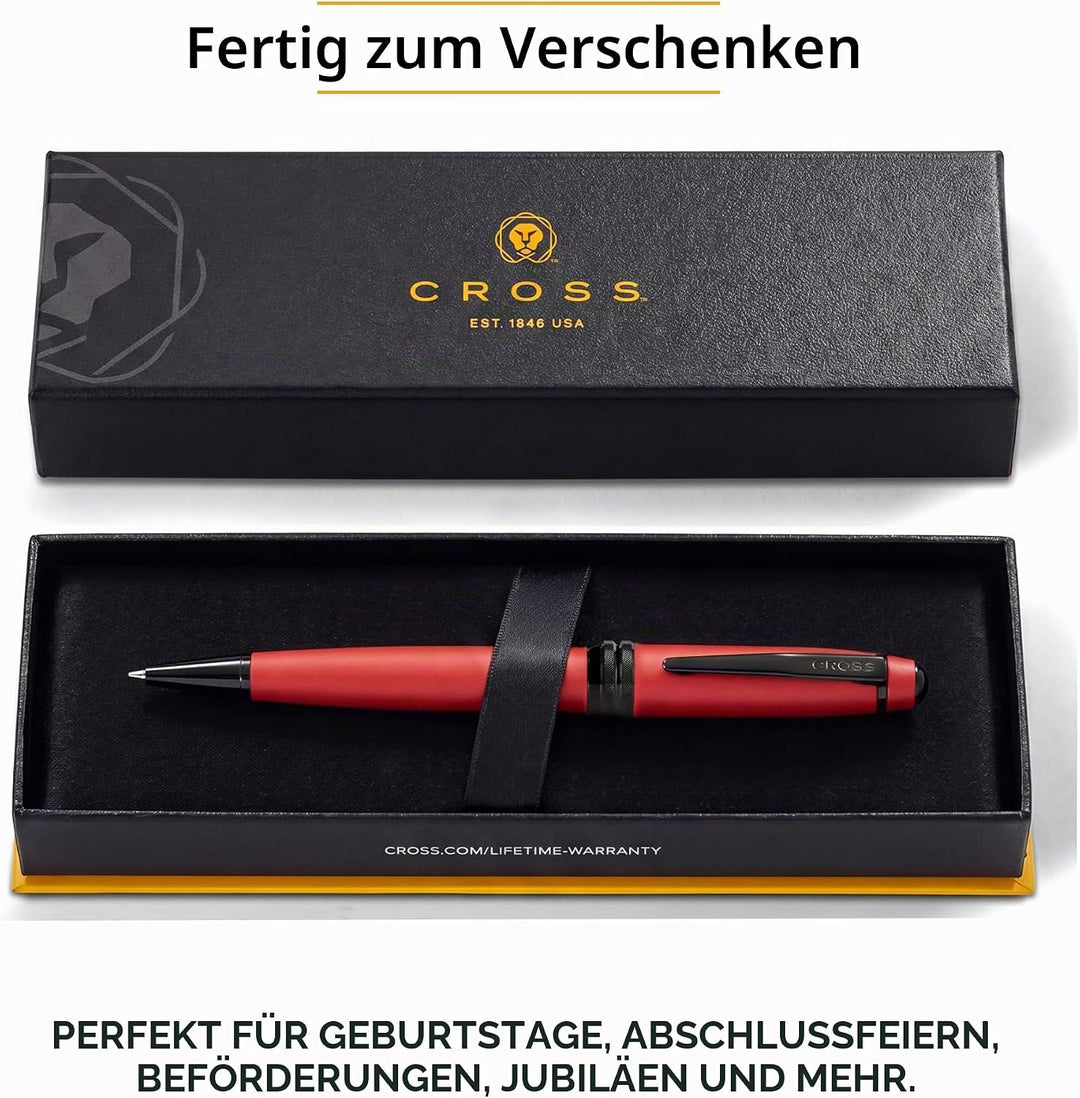 Cross Bailey Kugelschreiber (Drehmechanik, Schreibfarbe schwarz, Strichstärke M, inkl. Premium-Gesch
