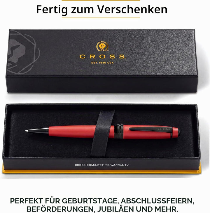 Cross Bailey Kugelschreiber (Drehmechanik, Schreibfarbe schwarz, Strichstärke M, inkl. Premium-Gesch