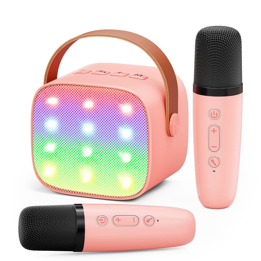 Karaoke Maschine Kinder Ankuka Karaoke Maschine für Kinder Erwachsene Karaoke Anlage mit 2 Mikrofone