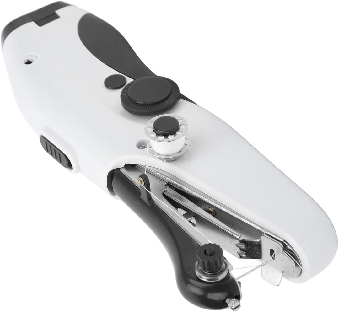 Asixxsix Handnähmaschine, Tragbare Nähmaschine, Kabelloses Mini-Nähgerät, Einfach zu Bedienen und Sc