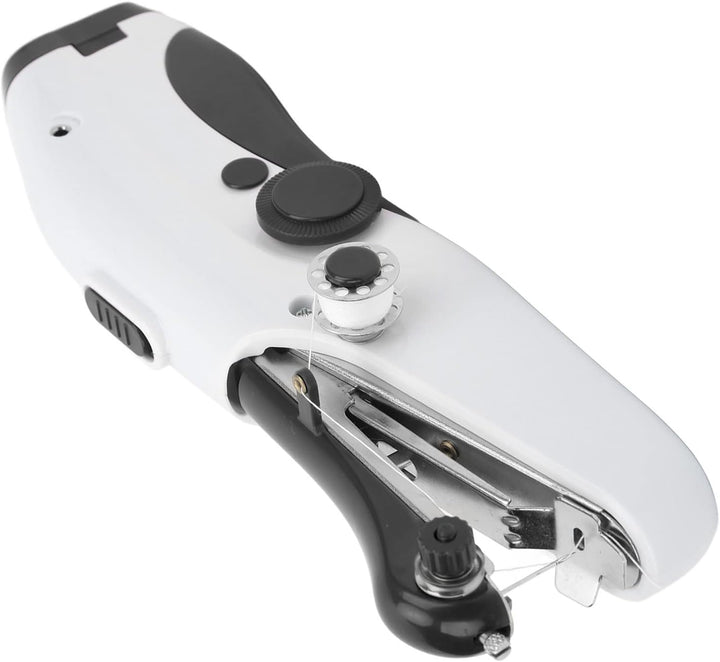 Asixxsix Handnähmaschine, Tragbare Nähmaschine, Kabelloses Mini-Nähgerät, Einfach zu Bedienen und Sc