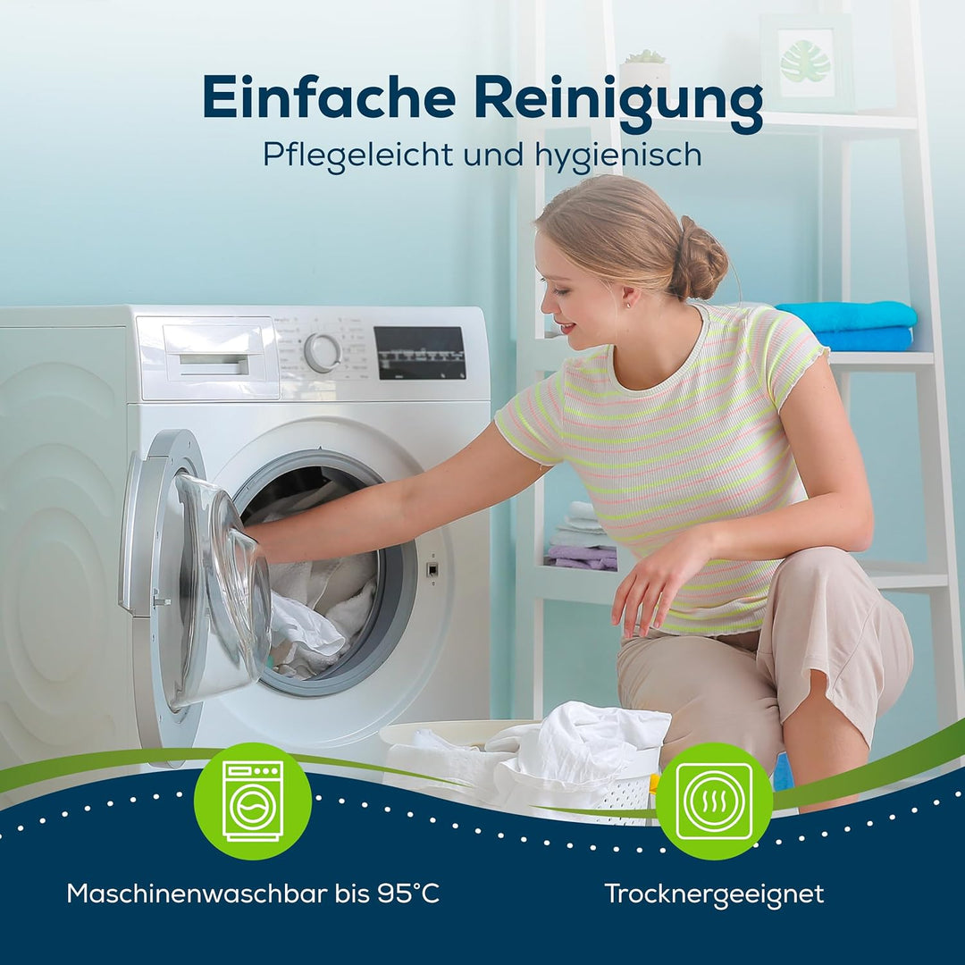 Sensalou Spannbettlaken Wasserdicht 60x120 cm 2er Pack – Weiches Spannlaken für Babybetten – Nässesc