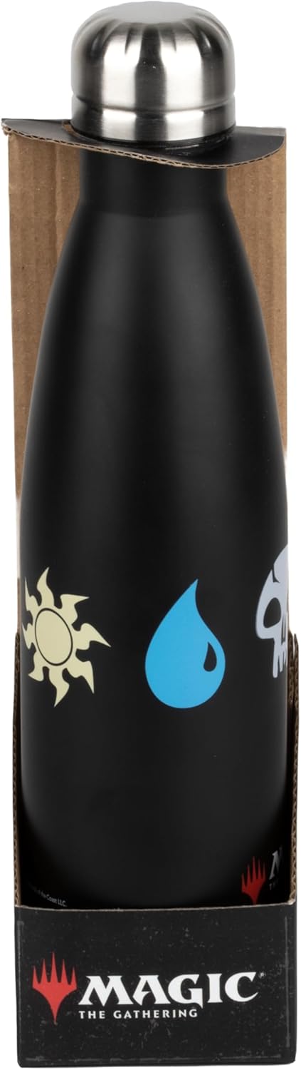 Konix Magic The Gathering Isolierflasche - Edelstahl - 500 ml - 5-farbiges Motiv - Schwarz Magic: Th