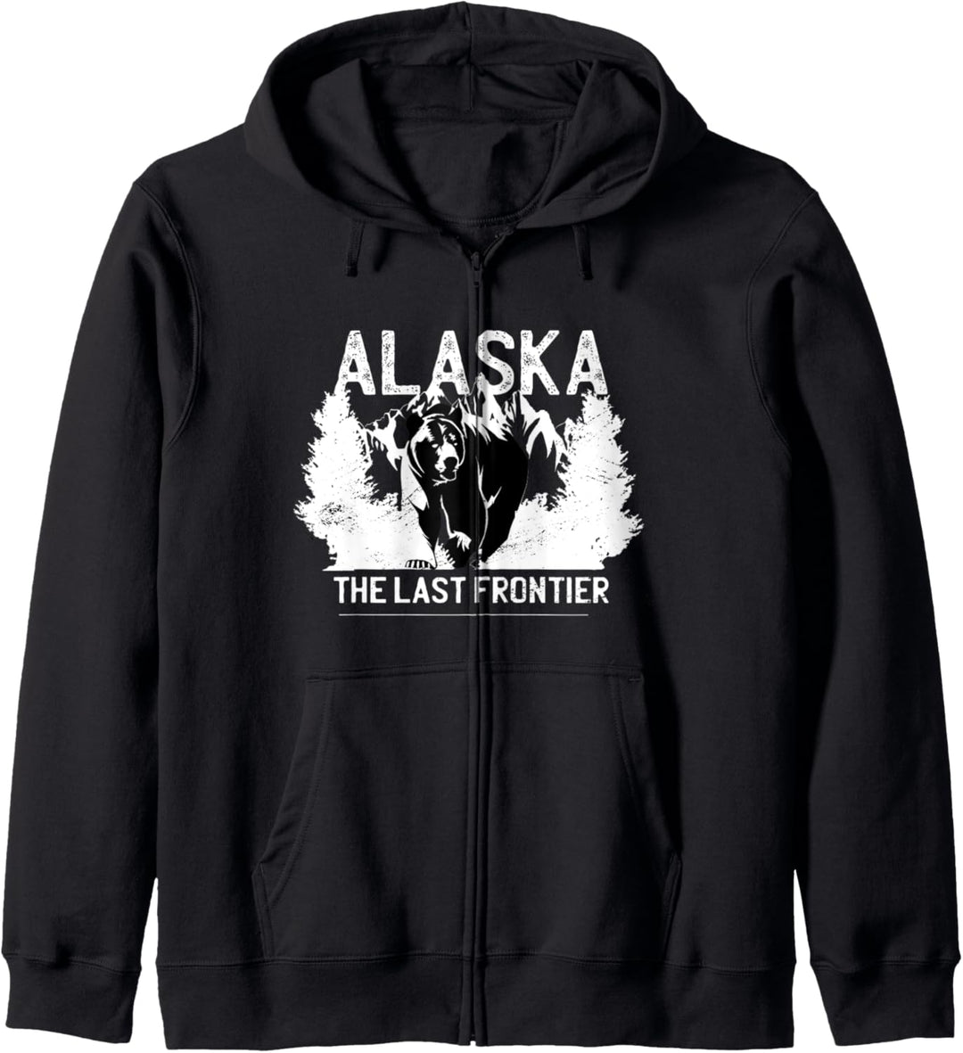 Alaska The Last Frontier Grizzly Bear Nature Outdoor Geschenk Kapuzenjacke