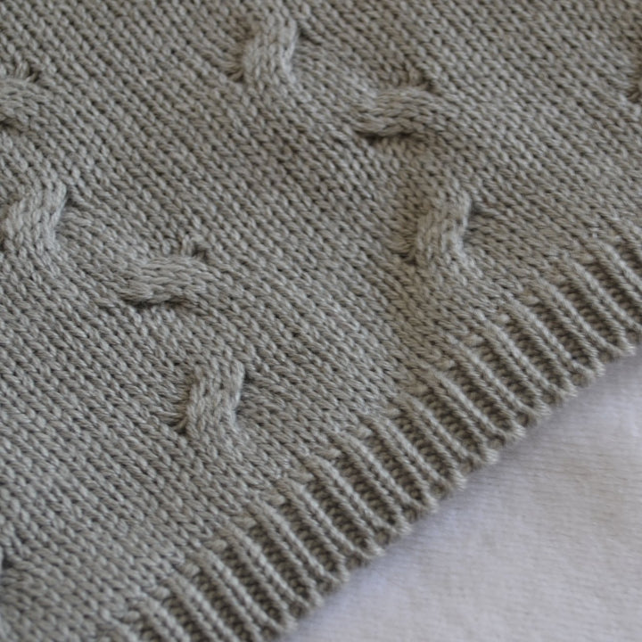 Baby's Only 141019 Babydecke Strickdecke Frottee 95 x 70 cm, Weiss Weiss, Weiss