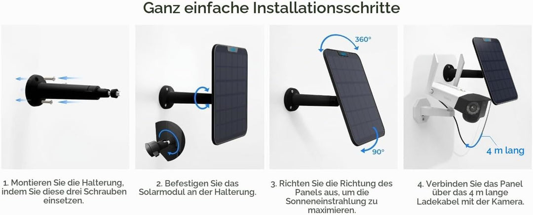 Reolink Solar Panel 2 Schwarz (5,8W)