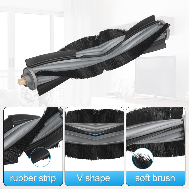 2 Stücke Ersatzteile Hauptbürste für ECOVACS DEEBOT X1 Omni/ X1e Omni/ X1 Turbo/ X1 Plus, Zubehör fü
