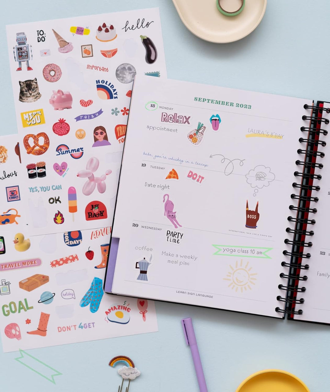 Kokonote Planer 2023, Kokonote Big Size Schulplaner, Wink & Wonder Terminkalender 2023, Wochenplaner