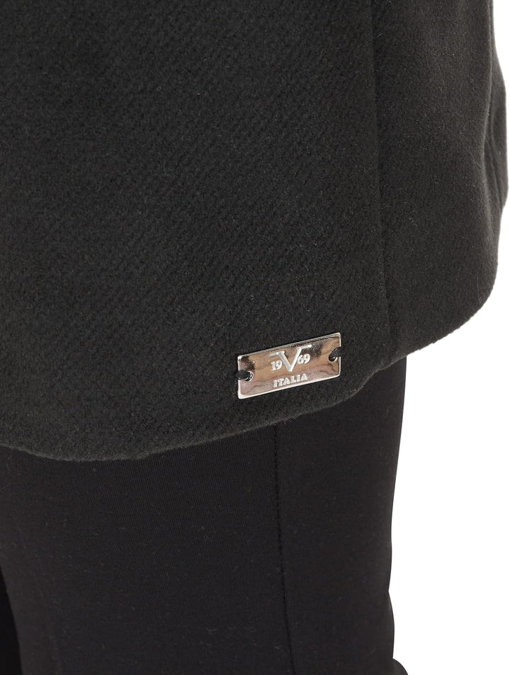 19V69 ITALIA Damen Neve Kapuzenpullover XL Schwarz, XL Schwarz