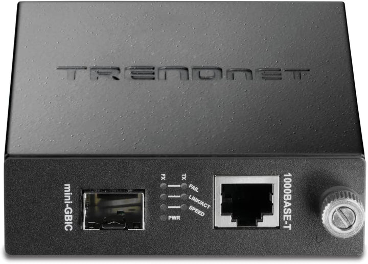 TRENDnet TFC-1000MGA 100/1000Base-T zu SFP Medienkonverter (Multi (SX) oder Single-Mode (LX) Fasermo