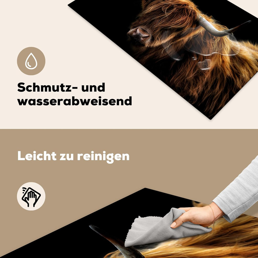 Herdabdeckplatte Einteilig Herdabdeckung Abdeckplatte für Ceranfeld Abdeckung Induktionskochfeld Auf