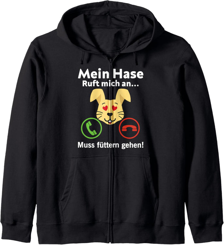 Hase, Kaninchen & Hasen rufen an! Kapuzenjacke