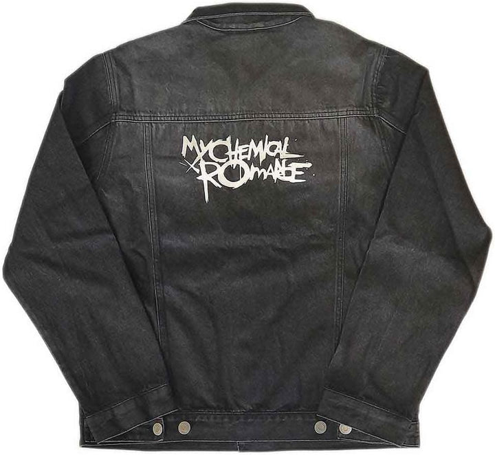 Denim Jacke The Schwarz Parade band Logo offiziell Unisex, L
