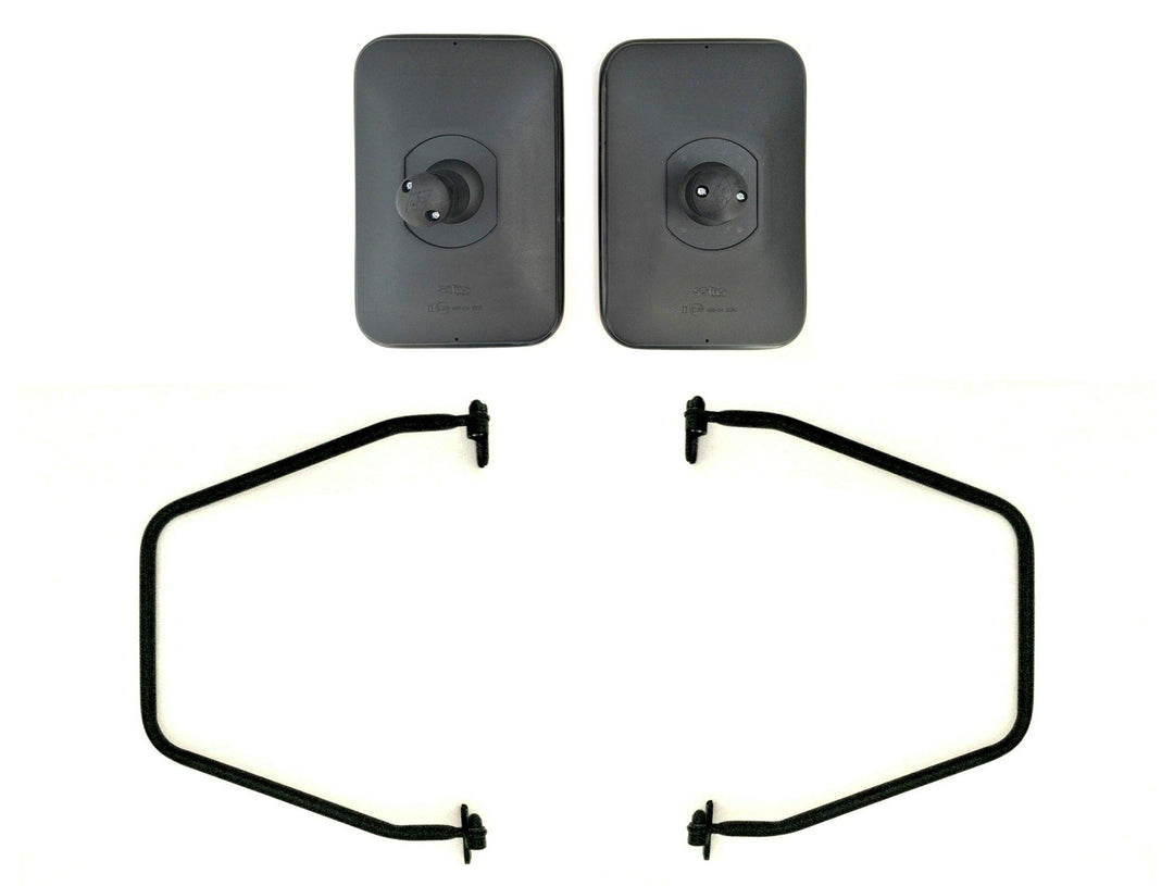 2x Aussenspiegel universal 300x200 Traktor LKW Wohnmobil ø15-28 mm Spiegelarm SET