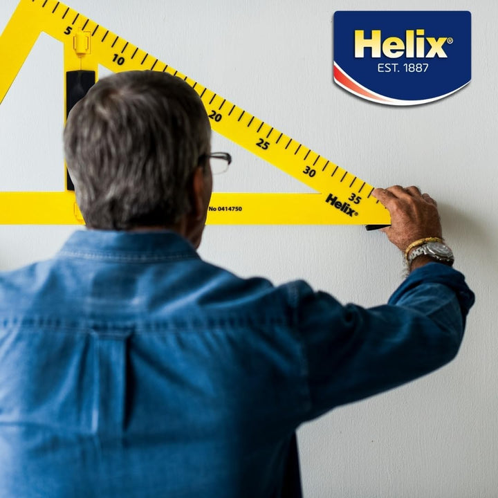 Helix Whiteboard-Lineal X24050, magnetisch, 60 cm Set gelb Whiteboard-Set, 4-teilig, Whiteboard-Set,